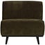 Woood Statement 1-zits element brede platte rib warm groen