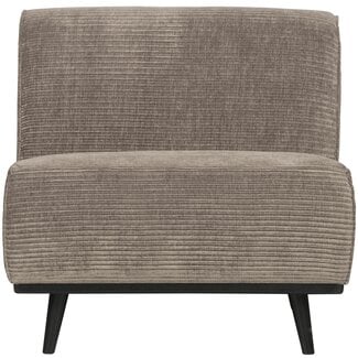 BePureHome Statement 1-zits element brede platte rib clay