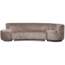 Woood Combi-popular: bankje + fauteuil + poef taupe