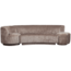 Woood Combi-popular: bankje + fauteuil + poef taupe