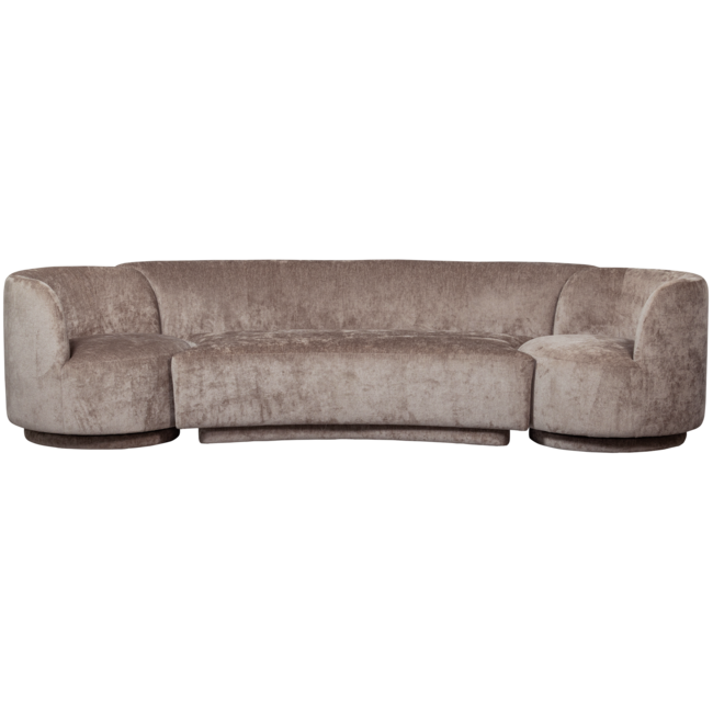 Woood Combi-popular: bankje + fauteuils taupe
