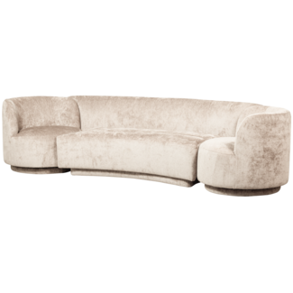 Woood Combi-popular: bankje + fauteuils naturel
