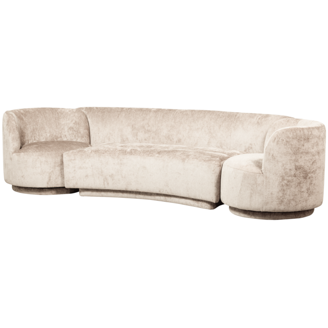 Woood Combi-popular: bankje + fauteuils naturel