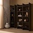 Woood Timo open kast mdf donkerbruin 195x100x40cm - showroommodel