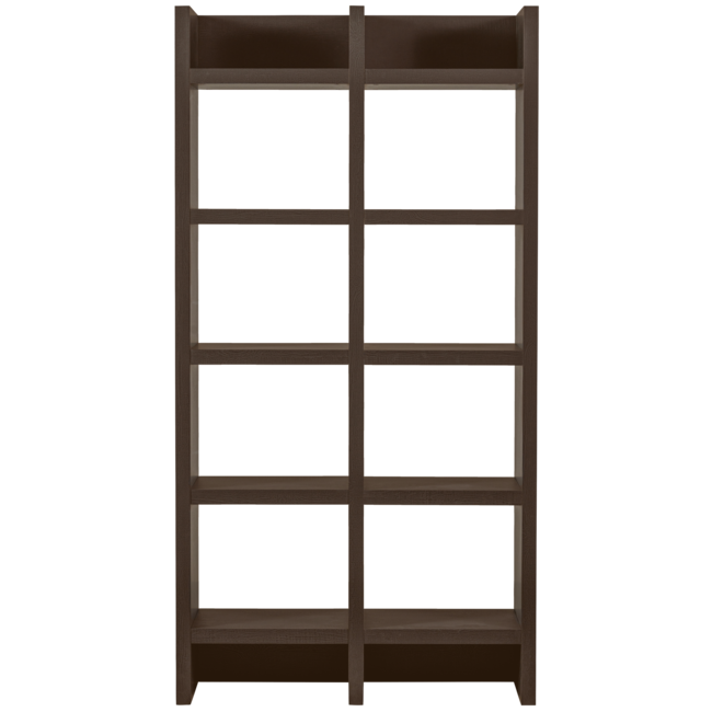 Woood Timo open kast mdf donkerbruin 195x100x40cm - showroommodel
