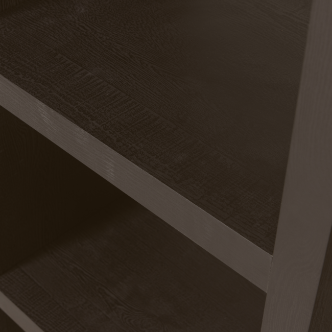 Woood Timo open kast mdf donkerbruin 195x100x40cm - showroommodel