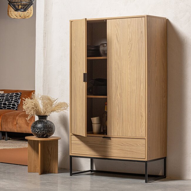 Woood Silas 2-deurs kast eiken decor [fsc]