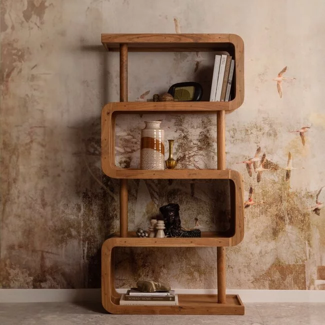 Woood Rattle open kast hout naturel