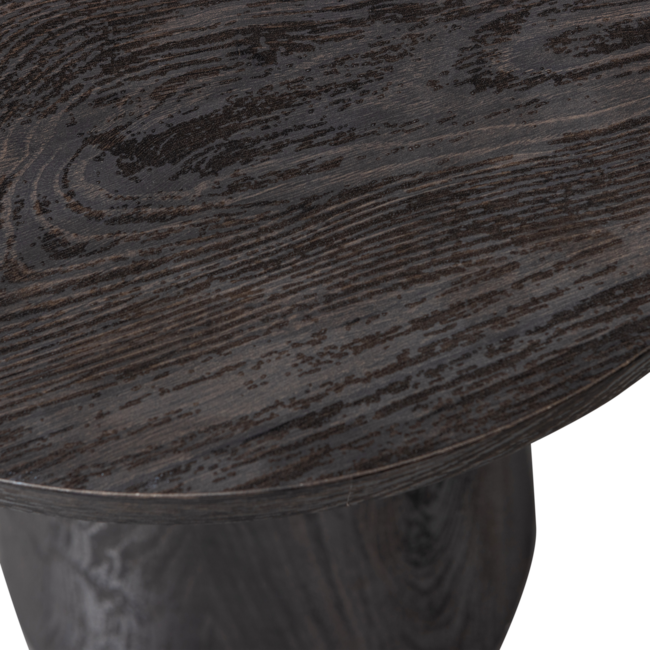 Woood Maan salontafel mdf donkerbruin 50xø40cm
