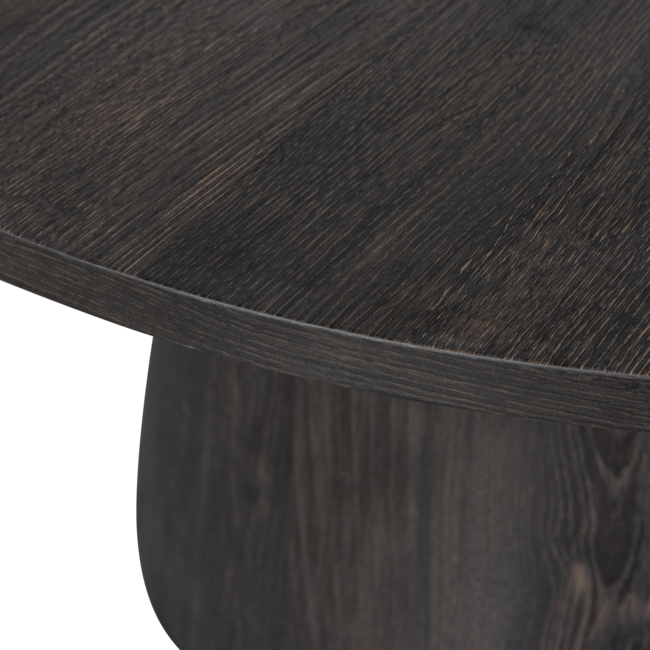 Woood Maan salontafel mdf donkerbruin 45xø60cm
