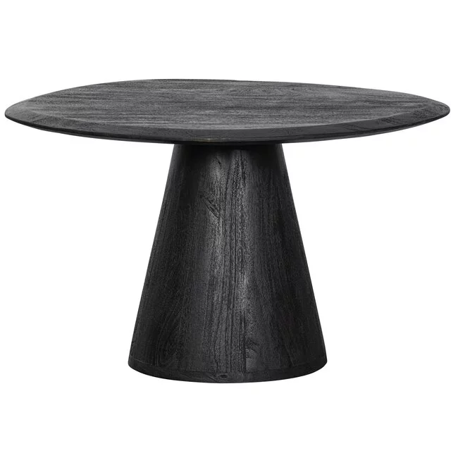 Woood Posture salontafel hout zwart ø70cm