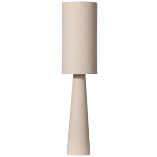 Woood Loft vloerlamp metaal/bouclé naturel 130xø30cm