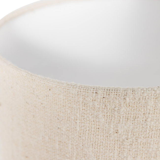 Woood Loft vloerlamp metaal/bouclé naturel 130xø30cm