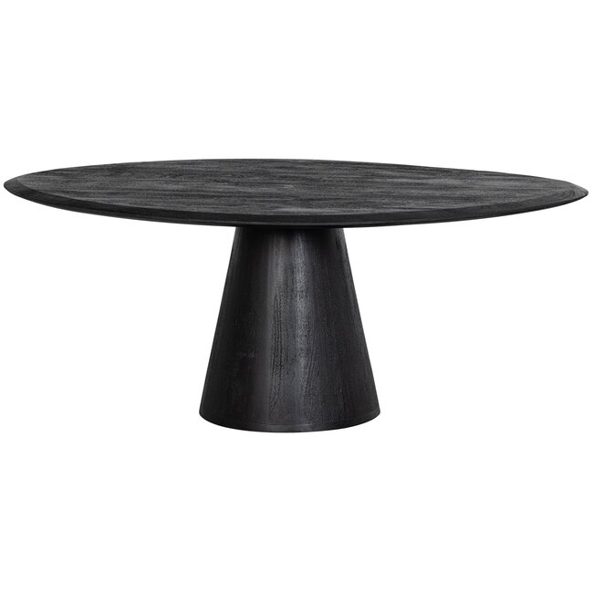 Woood Posture salontafel hout zwart ø120cm