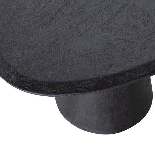 Woood Posture salontafel hout zwart ø120cm