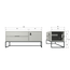 Woood Silas tv meubel 120cm grenen dust [fsc]