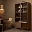 Woood Ronja vitrinekast xl metaal military brown