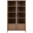 Woood Ronja vitrinekast xl metaal military brown