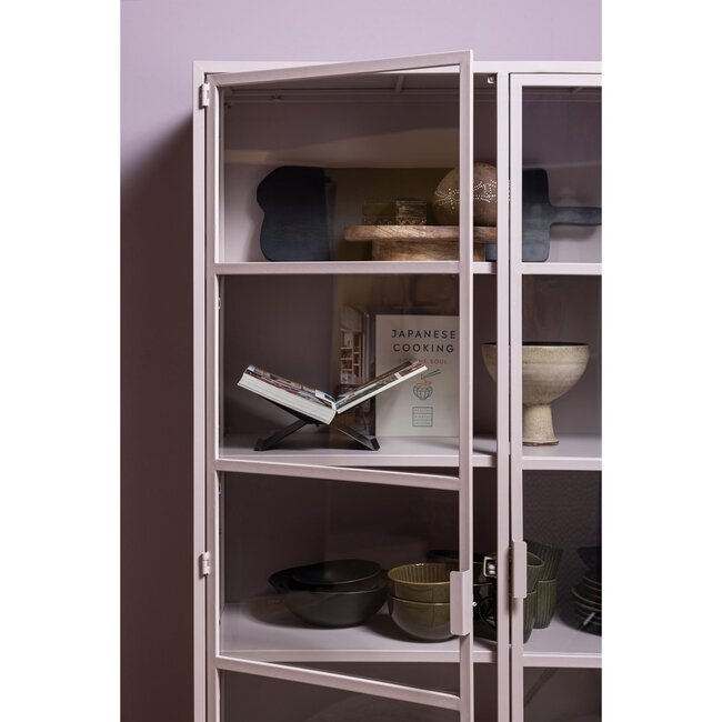 Woood Ronja vitrinekast xl metaal soft pink