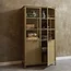 Woood Exhibit vitrinekast metaal khaki