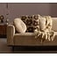 Woood Statement 3-zits bank 230 cm structure velvet wheatfield