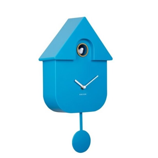 Karlsson Klok Modern Cuckoo Helder Blauw