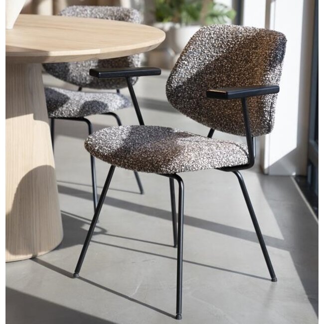 Eleonora Stoel Jon met arml - taupe Maywood
