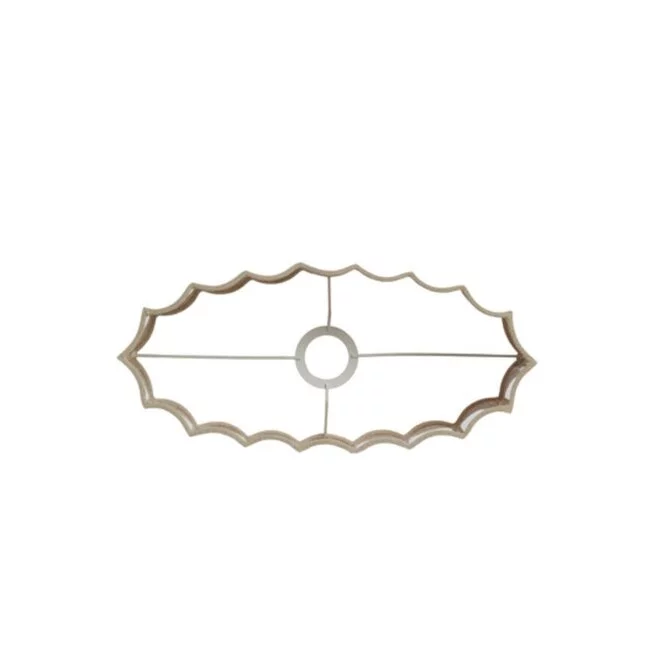 Light en Living Kap ovaal recht smal 38-17,5-19 cm DISLI naturel