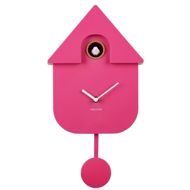 Karlsson Klok Modern Cuckoo Helder Roze