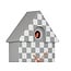 Karlsson Klok Modern Cuckoo Checker grijs