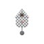 Karlsson Klok Modern Cuckoo Checker grijs