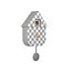 Karlsson Klok Modern Cuckoo Checker grijs