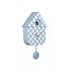 Karlsson Klok Modern Cuckoo Checker zacht blauw