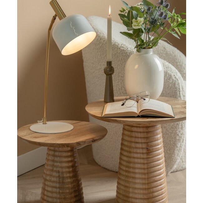Leitmotiv Bijzettafel Force striped groot mango