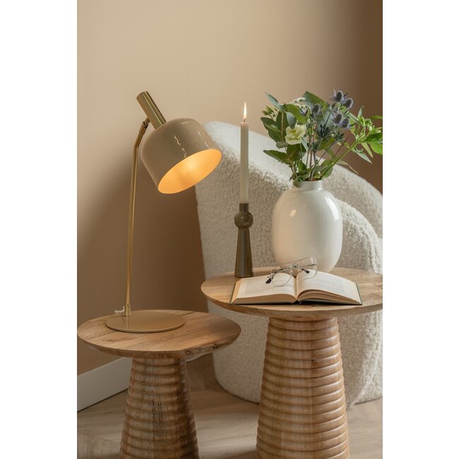 Leitmotiv Bijzettafel Force Striped Base mango