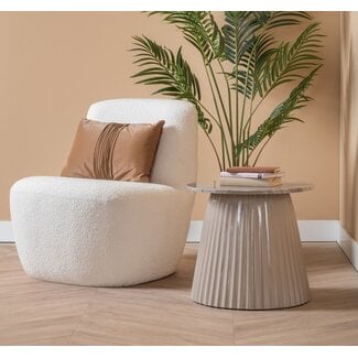 Leitmotiv Salontafel Luscious Con zand bruin