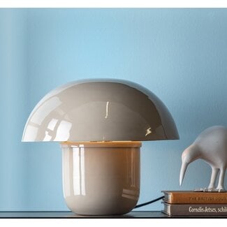 Leitmotiv Tafellamp Fat Mushroom warm grijs