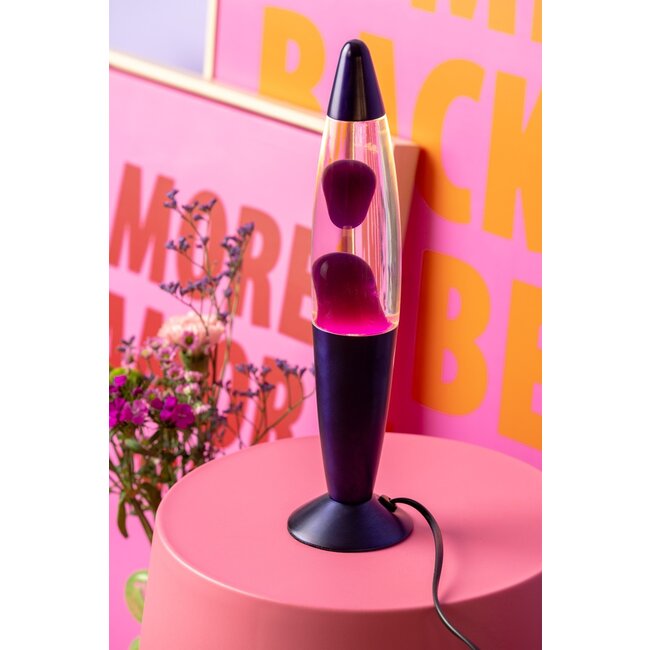 Leitmotiv Tafellamp Funky Rocket Lava paars