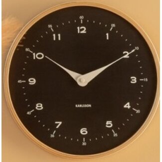 Karlsson Wandklok Osado Dome zwart