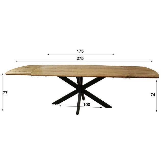 WoonStijl Eetkamertafel Extend acacia 175 / 275 cm