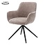Tower Living Eettafelstoel Fondo draaistoel Mona 120 taupe