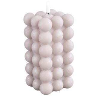 PTMD LED Licht Kaars Bubble beige L