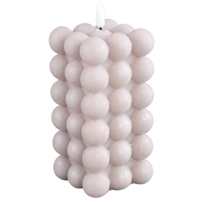 PTMD LED Licht Kaars Bubble beige L