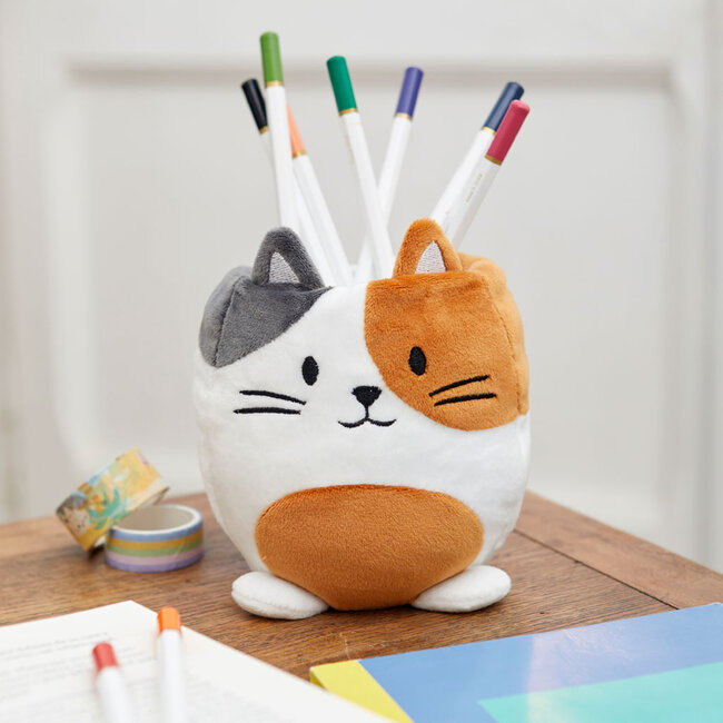 Balvi Pennenbakje Fluffy Kitty Calico velvet Multicolor