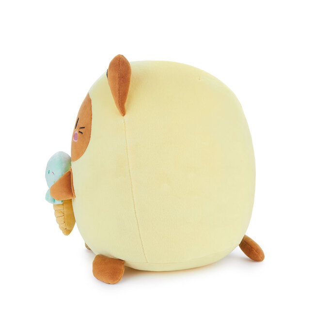 Balvi Katten kussen Fluffy Kawaii Minty Geel