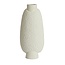 Light en Living Vaas deco 18x12x41 cm NAMTU keramiek mat crème