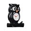 Karlsson Wandklok Owl Pendulum zwart