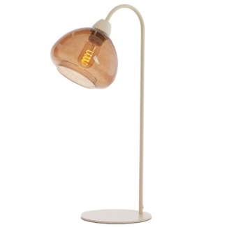 Light en Living Tafellamp 31,5x20x61 cm BISHO glas bruin+zand