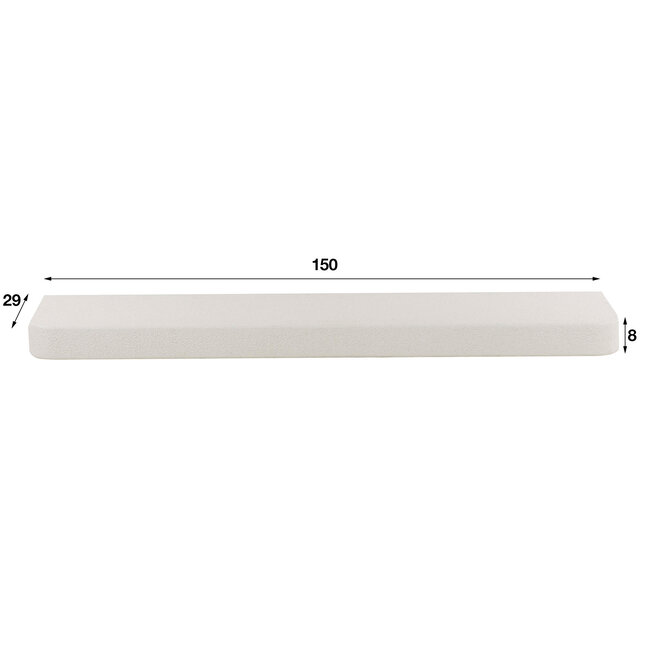 WoonStijl Wandplank Stone 150 cm