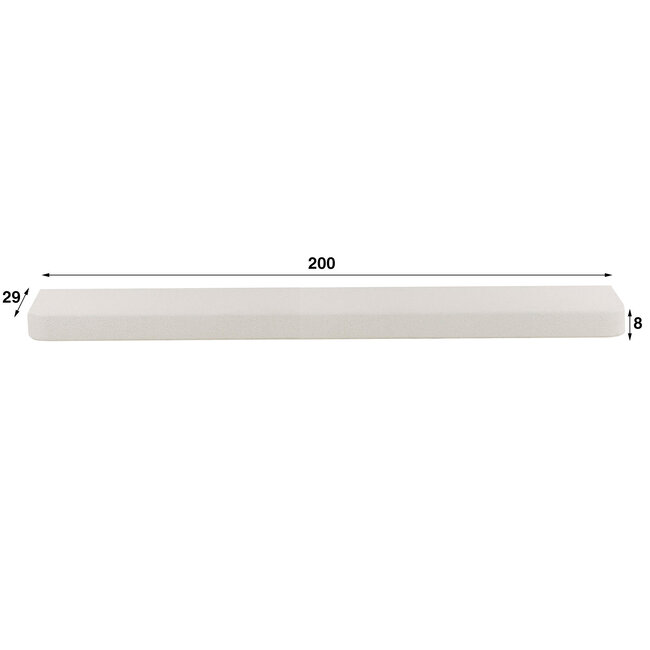 WoonStijl Wandplank Stone 200 cm